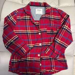 Abercrombie & Fitch Red Plaid Women's Top
